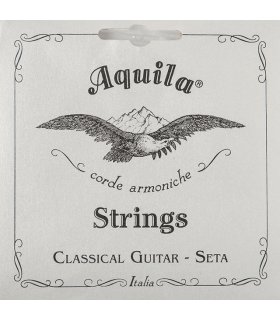 Jeu de Cordes pour Guitare Classique AUGUSTINE RGROUGE Tirant Normal  /Crystal Nylon Filé Argent