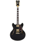 Guitare Electrique D'ANGELICO Excel DC Solid Black